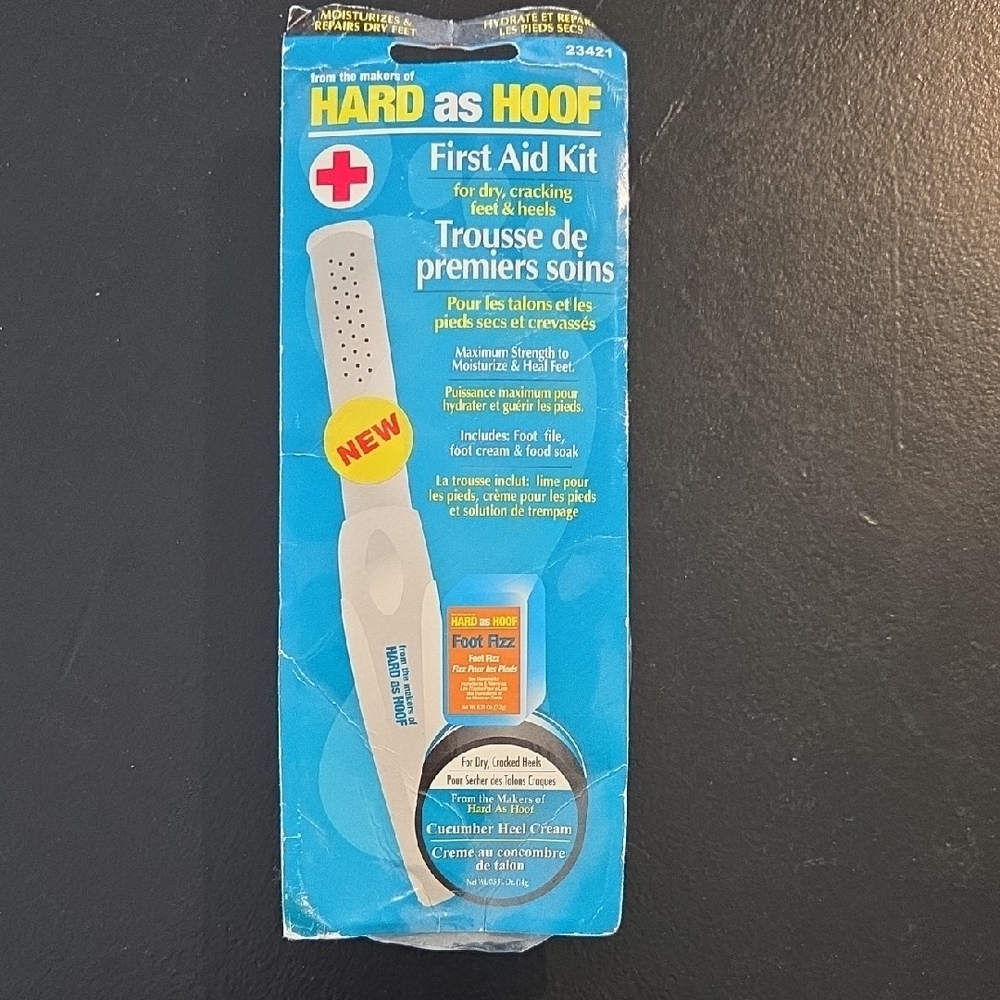 NIB Hard As Hoof Foot File And Cream